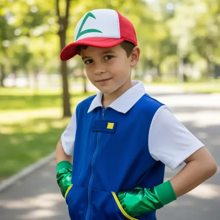 Disfraz Compatible Ash Entrenador Pokemon Ketchum Pikachu