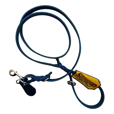 Correa De Piel 1.20m X 2cm Niquel Para Paseo Perro Silverado