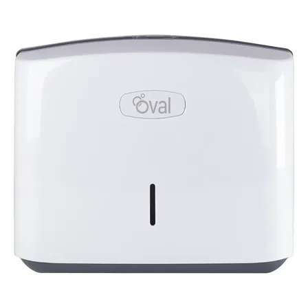 Despachador Toalla Interdoblada Eco Oval Dv042 Blanco 250 Toallas 22 X 27.5 Cm