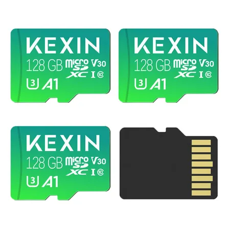 Tarjeta Micro Sd Kexin U3 De 128 Gb, 3 Unidades De Memoria,