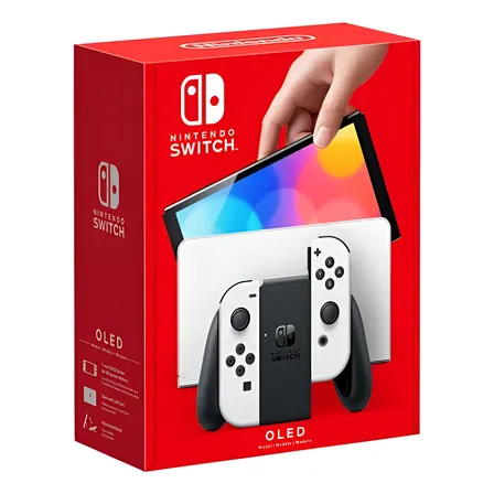 Consola Nintendo Switch Switch Oled Estándar-64gb-blanco