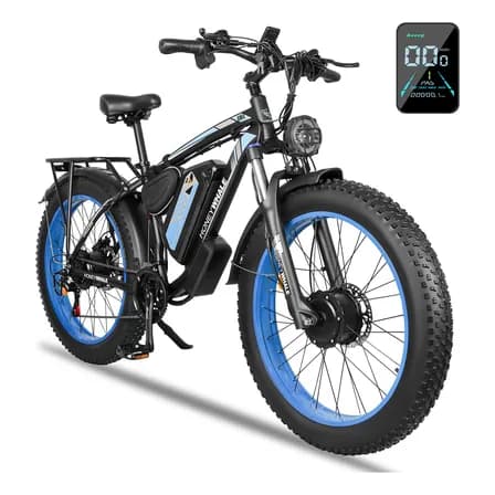 Bicicleta Eléctrica De Montaña Bk08 1050w 55km/h Doble Motor