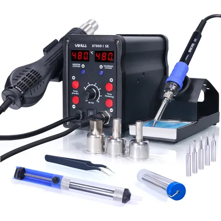 Estación Soldadura Yihua 750w Pistola De Calor 2 En 1