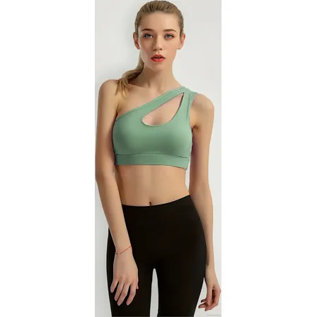 Sujetador Deportivo De Yoga De Un Hombro Para Mujer