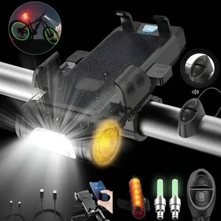 Rowide®luz Bicicleta Recargable Con Accesorios De Bicicletas