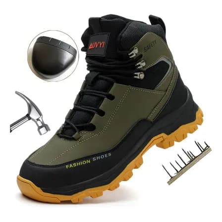 Botas De Seguridad Industrial Botines Ligero Hombre Trabajo