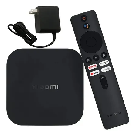 Xiaomi Tv Box S (3rd Gen) Media Streaming Google Tv 4k Dolby Vision 2gb Ram + 32gb Rom Wi-fi Bluetooth Dispositivo Streaming Negro De Voz