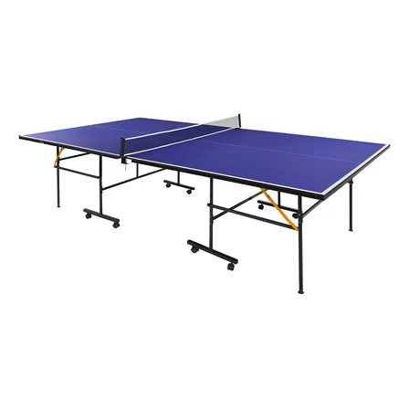 Mesa De Ping Pong Con Red Centurfit Profesional Para 2 Jugadores O 1 Jugador Nivel Torneo Estructura De Acero Plegable Transportable Con Llantas Tablero De Tennis 2.75x1.53 Metros Azul Petróleo