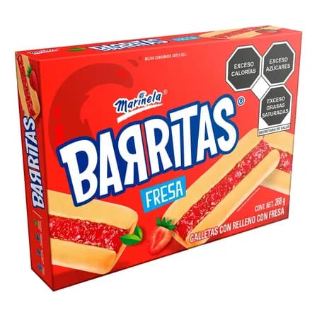 Barritas Marinela Con Relleno Sabor Fresa 268 G