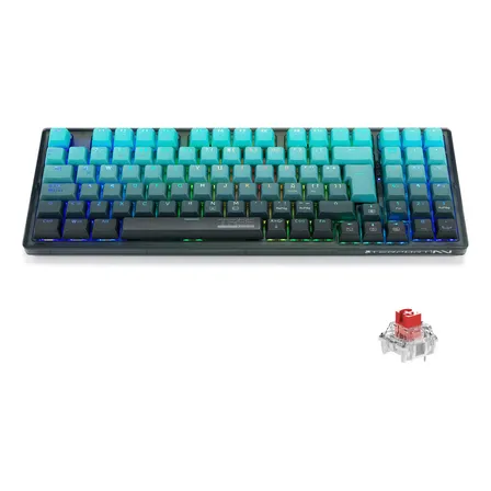 Terport 90% Teclado Gamer Español Alámbrico Cable Removible Tr95-e146 Red Switch Hotswap, 95 Teclas Antighosting,... Esmeralda Alámbrico Español Latinoamérica
