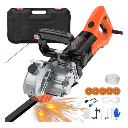 Ranurador Maquina Sierra Corte Pared Concreto Láser 5500w