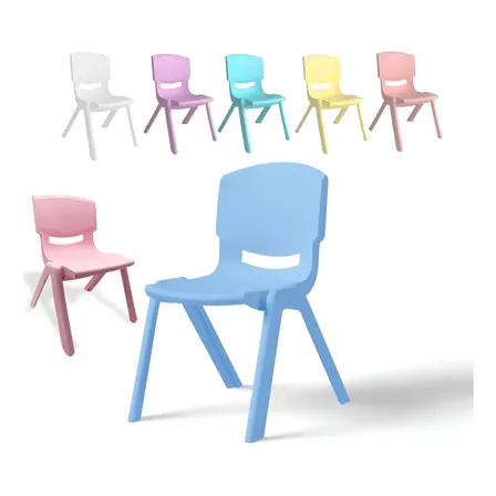 Pack 10 Sillas Infantiles Resistentes De Plástico
