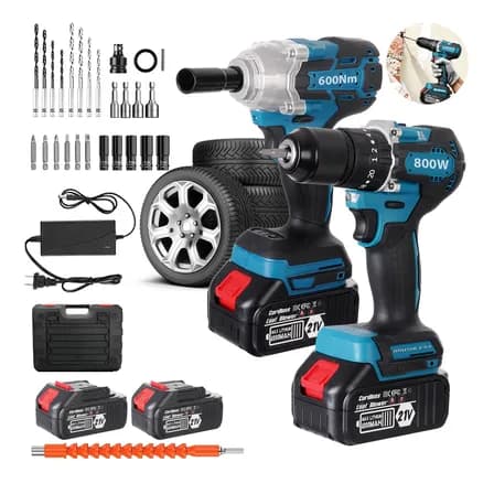 Kit De Llaves De Impacto Taladro Inalámbrico Sin Escobillas