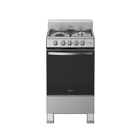 Estufa De Piso Midea Con Copete 20 Mastercook Silver Gris