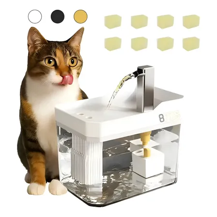 Fuente/bebedero Para Gato Y Perro 1.5l/50oz+8filtro Esponja