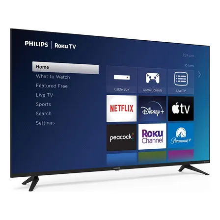Pantalla Philips 4k Uhd De 43 Pulgadas Smart Tv Roku 6643/f7
