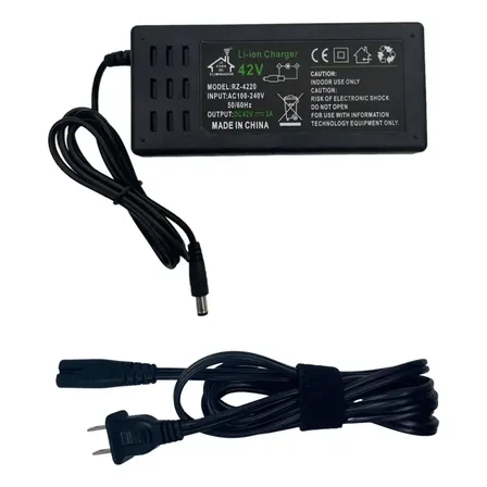 Cargador Para Bici Y Scooter Eléctrico 42v 2a Para Pila 36v