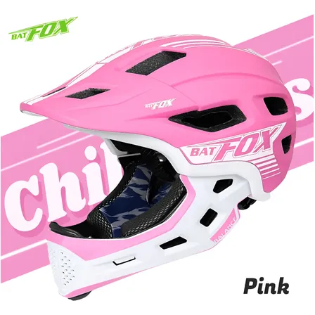 Casco Batfox Jc014-126 Rosa Unicornio Adulto