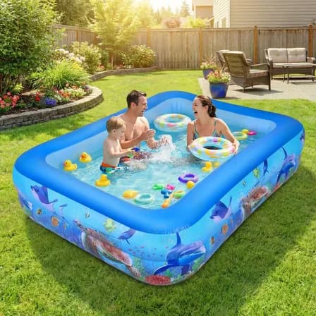 Alberca Inflable Grandes 205x150x50cm Piscinas Rectangular
