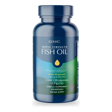 Gnc Triple Strength Fish Oil - Sin Sabor