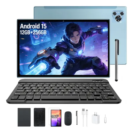 Tableta Android Pad 12gb+256gb Wi-fi Con Teclado,ratón,funda