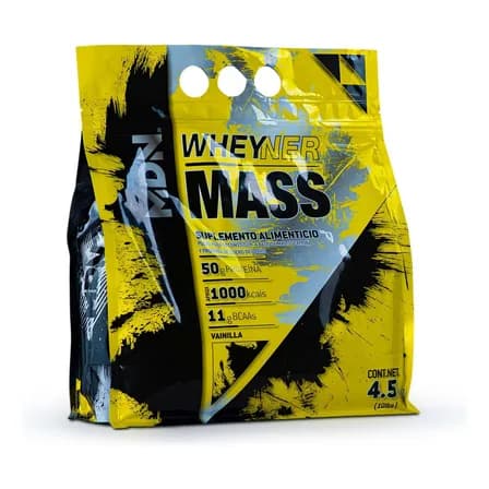 Proteína Ganador De Peso Wheyner Mass Mdn Sports 4.5kg 50g De Proteina, Sabor Vainilla, 1000 Calorias Por Servicio.