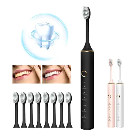 Cepillo Electrico Dental Recargable+8cabezales Gratis