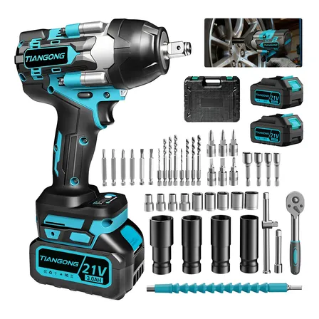 1200 Nm Pistola Impacto Llave Taladro Inalámbrica Sincarbono