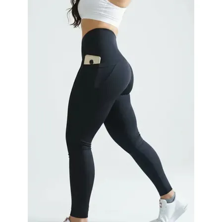 Leggins Deportivos Dama De Licra Con Bolsa Celular Gym