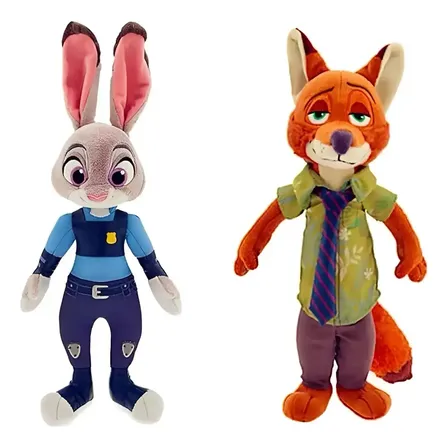 2x Zootopia Nick Judy Peluche Muñeca Cumpleaño Regalo 2pcs