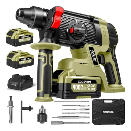 Rotomartillo Inalámbrico Taladro Sds-plus 2.2j 2baterías 4ah