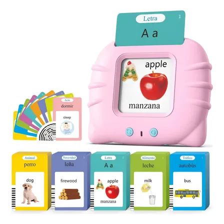 Tarjeta De Aprendizaje De Juguetes Bilingüe 510 Palabras