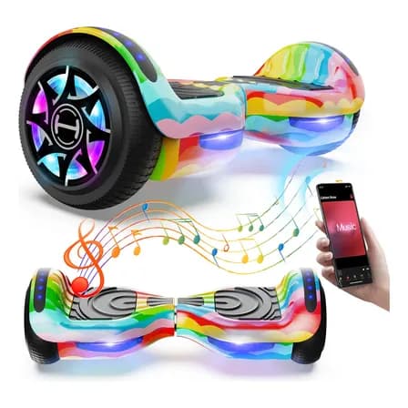 Patinete Electrico Hoverboard Bluetooth 12km/h Color Negro