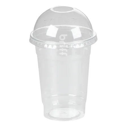 Vaso Tapa Domo Frappe 16 Oz Desechable Bebidas 100 Unidades Color Transparente
