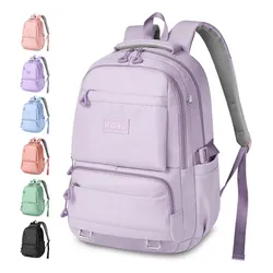 Mochila Escolar Viaje Bolsa de Mujer Lila Mochilas Para Laptop 15.6 Inch Iforu 30 L