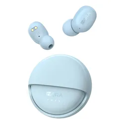 Audífonos 1HORA con Estuche Giratorio, Auriculares Inalámbricos In-ear Manos libres Bluetooth 5.4, 32h Batería Sonido HD 6 Colores y Cable tipo c Azul