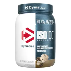 Suplemento Dymatize Whey ISO-100 en Polvo 620g Sabor Cookies & Cream