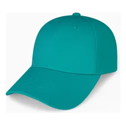 Gorra Económica Lisa Curva Para Bordar O Sublimar D Acrílico Color Menta Oscuro Talla Unitalla