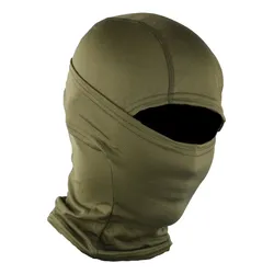 Evd-x Balaclava Premium Pasamontañas Bandana Militar Táctico Color Verde Solido Diseño De La Tela Liso Talla Unitalla Adulto