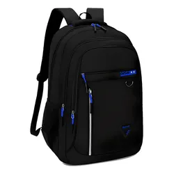 Mochila Laptop Viaje Escolar Resistente Al Agua Antirrobo 15.6 Pulgadas Grand Capacidad 40l Color Azul Diseño De La Tela Lisa