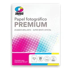 5 Paquetes Papel Fotográfico White Crystal Carta 160gr 100 Color Blanco